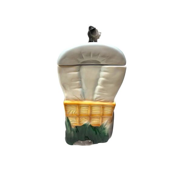 Vintage American Retro Collectible Cookie Jar Chuck Wagon w/ Dog Country Western - Picture 4 of 10